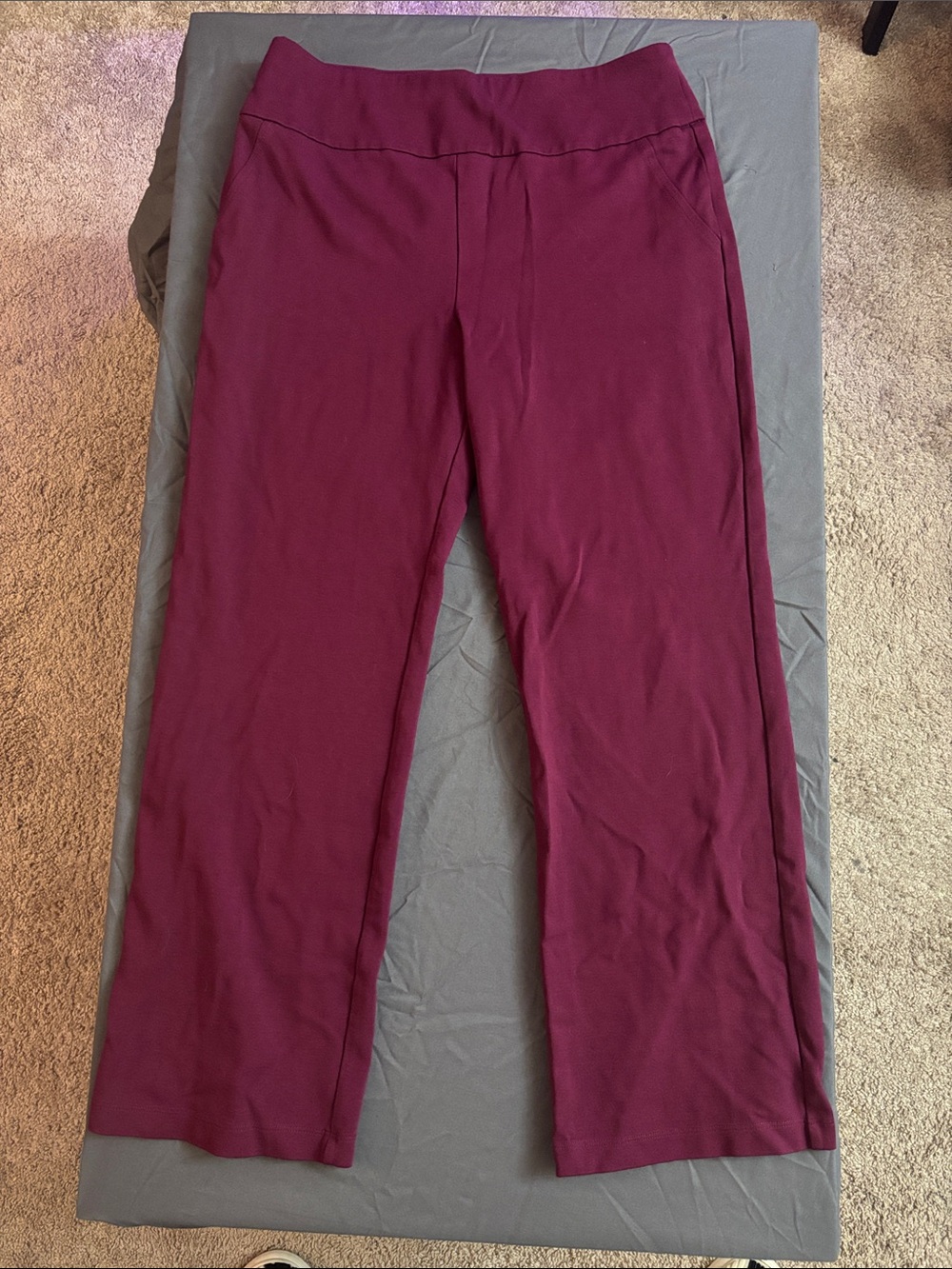 Dear Scarlett Maroon stretch pants size L